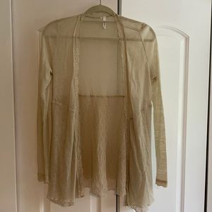 Oatmeal color cardigan, studio Y, M